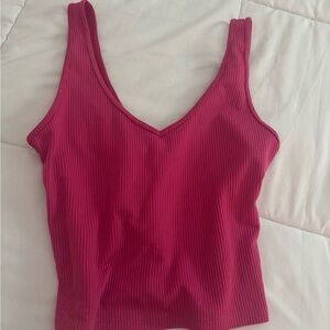 Hollister Ribbed Fuchsia Tank Top